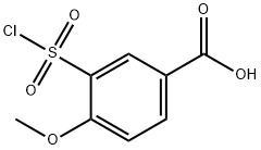 3-磺酰氯-4-甲氧基苯甲酸,50803-29-7,结构式
