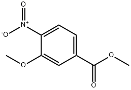 3-甲氧基-4-硝基苯甲酸甲酯,5081-37-8,结构式