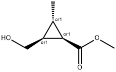 Cyclopropanecarboxylic acid, 2-(hydroxymethyl)-3-methyl-, methyl ester,,508216-81-7,结构式