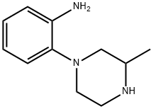 Benzenamine, 2-(3-methyl-1-piperazinyl)- (9CI) 化学構造式