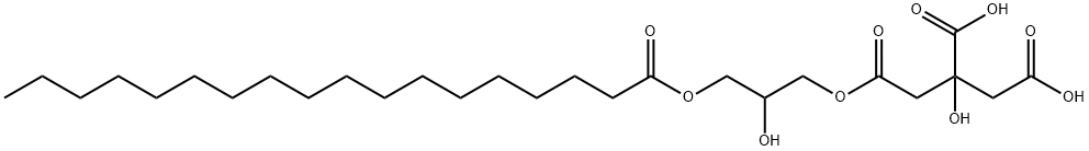 Citric acid 1-[2-hydroxy-3-(stearoyloxy)propyl] ester,50825-78-0,结构式