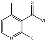 2-氯-4-甲基-烟酰氯 结构式
