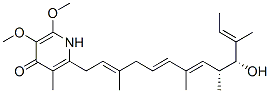 2-[(2E,5E,7E,9R,10R,11E)-10-hydroxy-3,7,9,11-tetramethyl-trideca-2,5,7,11-tetraenyl]-5,6-dimethoxy-3-methyl-1H-pyridin-4-one,5085-85-8,结构式