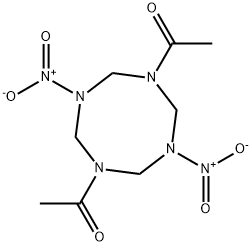 1,5-diacetyloctahydro-3,7-dinitro-1,3,5,7-tetrazocine 结构式