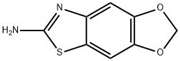 [1,3]ジオキソロ[4',5':4,5]ベンゾ[1,2-D]チアゾール-6-イルアミン 化学構造式