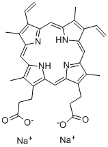 原卟啉钠,50865-01-5,结构式