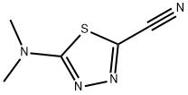 1,3,4-Thiadiazole-2-carbonitrile,  5-(dimethylamino)- Structure