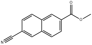 6-氰基-2-萘甲酸甲酯, 5088-91-5, 结构式