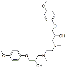 N,N'-비스[3-(p-메톡시페녹시)-2-히드록시프로필]-N,N'-디메틸에틸렌디아민