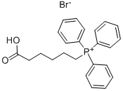 (5-カルボキシペンチル)トリフェニルホスホニウムブロマイド 臭化物 リン 化学構造式