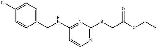 [[4-[[(4-Chlorophenyl)methyl]amino]-2-pyrimidinyl]thio]acetic acid ethyl ester|