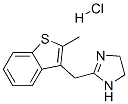 4,5-dihydro-2-[(2-methylbenzo[b]thien-3-yl)methyl]-1H-imidazole monohydrochloride Struktur