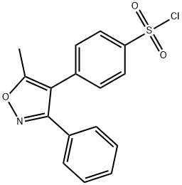 4-(5-甲基-3-苯基-4-异恶唑)苯磺酰氯,509074-26-4,结构式