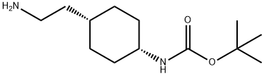 2-[顺-4-(BOC-氨基)环己基]乙胺 结构式