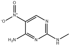 N-methyl-5-nitro-pyrimidine-2,4-diamine 化学構造式