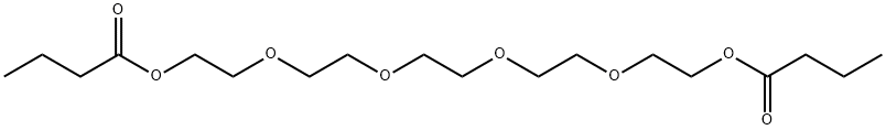 2,2'-[1,2-Ethanediylbis[oxy(2,1-ethanediyl)oxy]]bis(ethanol butyrate) 结构式