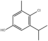 4-chloro-5-isopropyl-m-cresol 结构式