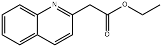 2-(キノリン-2-イル)酢酸エチル 化学構造式
