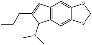 2-n-Propyl-3-dimethylamino-5,6-methylenedioxyindene 化学構造式