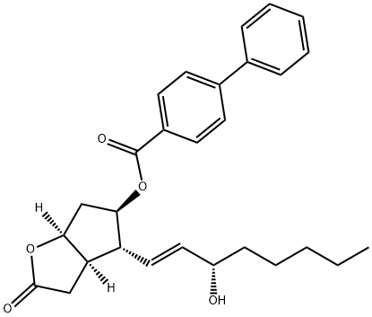 [1,1'-Biphenyl]-4-carboxylic acid-(3aR,4R,5R,6aS)-hexahydro-4-[(1E,3S)-3-hydroxy-1-octen-1-yl]-2-oxo-2H-cyclopenta[b]furan-5-yl ester|[1,1'-联苯]-4-羧酸,(3AR,4R,5R,6AS)-六氢-4-[(1E,3S)-3-羟基-1-辛烯-1-基]-2-氧代-2H-环戊并[B]呋喃-5-基酯(...)