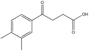 4-(3,4-ジメチルフェニル)-4-オキソ酪酸 化学構造式