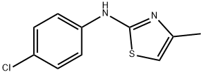 (4-氯苯基)-(4-甲基噻唑-2-基)胺, 51039-92-0, 结构式