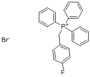 (4-FLUOROBENZYL)TRIPHENYLPHOSPHONIUM BROMIDE 化学構造式