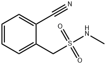 1-(2-CYANOPHENYL)-N-METHYLMETHANESULFONAMIDE Structure