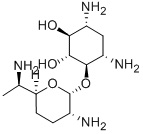 4-O-(2,6-Diamino-2,3,4,6,7-pentadeoxy-α-D-ribo-heptopyranosyl)-2-deoxy-D-streptamine|