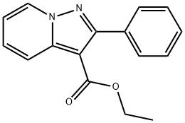 2-PHENYL-PYRAZOLO[1,5-A]PYRIDINE-3-CARBOXYLIC ACID ETHYL ESTER Structure