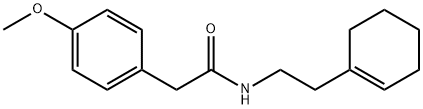 N-[2-(1,1-环己烯基)-乙基]-4-甲氧基苯基乙酰胺, 51072-34-5, 结构式