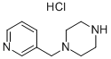 1-(Pyridin-3-ylmethyl)piperazine hydrochloride 化学構造式