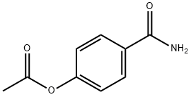 4-アセトキシベンズアミド 化学構造式