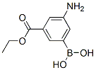 3-AMINO-5-ETHOXYCARBONYLPHENYLBORONIC ACID, 510773-04-3, 结构式