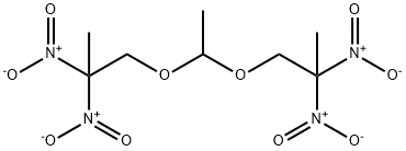 アセトアルデヒドビス(2,2-ジニトロプロピル)アセタール 化学構造式