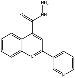 2-PYRIDIN-3-YL-QUINOLINE-4-CARBOXYLIC ACID HYDRAZIDE Struktur