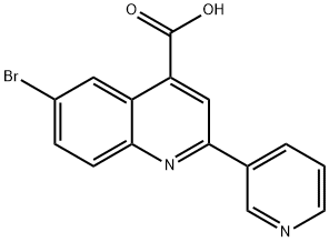 6-BROMO-2-PYRIDIN-3-YL-QUINOLINE-4-CARBOXYLIC ACID Structure