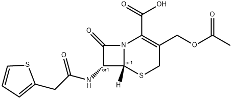 (+-)-Cephalothin Structure