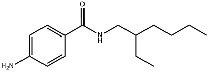 4-amino-N-(2-ethylhexyl)benzamide Struktur