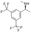 (S)-N-メチル-1-[3,5-ビス(トリフルオロメチル)フェニル]エチルアミン 化学構造式
