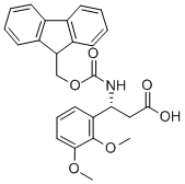 FMOC-(R)-3-AMINO-3-(2,3-DIMETHOXY-PHENYL)-PROPIONIC ACID Structure