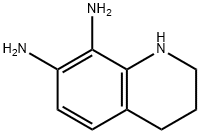 7,8-Quinolinediamine,  1,2,3,4-tetrahydro- Structure