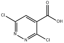 3,6-Dichloropyridazine-4-carboxylic acid Struktur