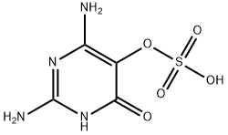 2,6-diamino-4-oxo-1,4-dihydropyrimidin-5-yl hydrogen sulfate Struktur