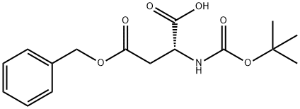 Boc-D-aspartic acid 4-benzyl ester Struktur