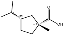 Cyclopentanecarboxylic acid, 1-methyl-3-(1-methylethyl)-, cis-|