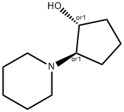 (1R,2R)-2-(哌啶-1-基)环戊烷-1-醇 结构式