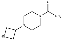1-Piperazinecarboxamide,4-(3-azetidinyl)-(9CI) Struktur