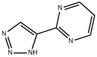 Pyrimidine, 2-(1H-1,2,3-triazol-4-yl)- (9CI) 结构式