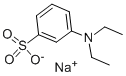 3-ジエチルアミノベンゼンスルホン酸ナトリウム 化学構造式